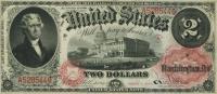 p158b from United States: 2 Dollars from 1875